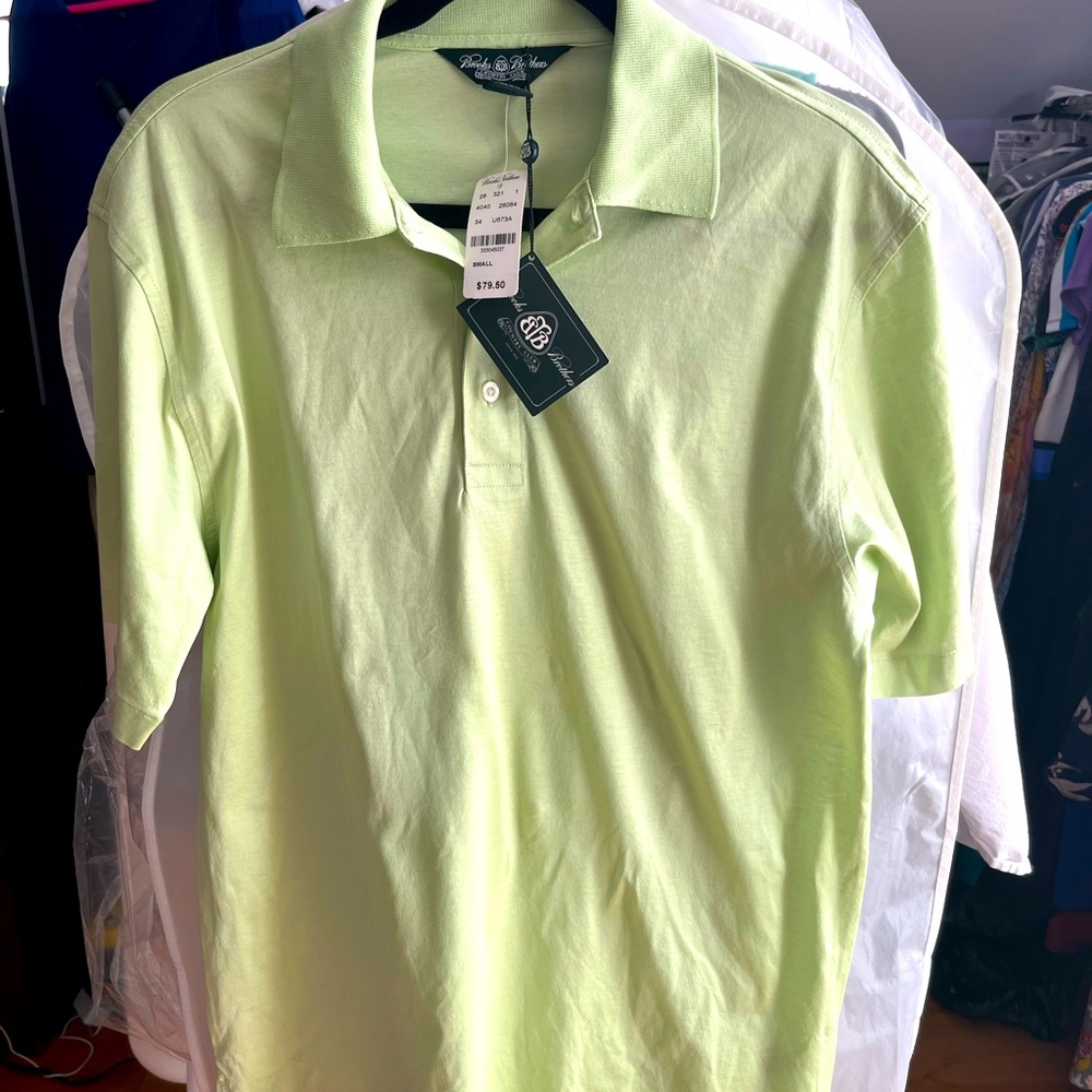 Brooks brothers men’s polo lime green size small